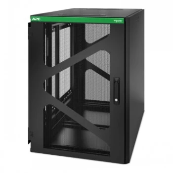 APC NetShelter 18U nástenný rack - 19 palca šírka, 520 mm hĺbka, čierny