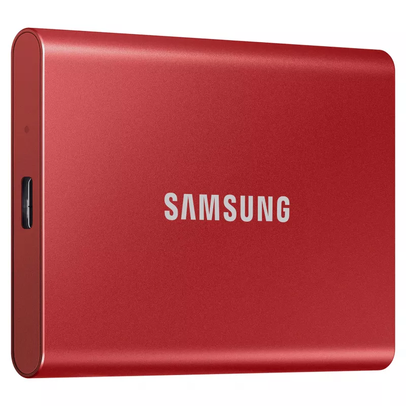 Samsung Portable SSD T7 500GB USB 3.2 Gen 2 Metallic Red externý SSD disk