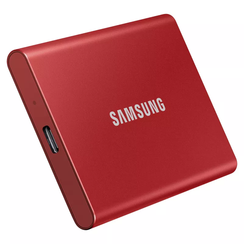 Samsung Portable SSD T7 500GB USB 3.2 Gen 2 Metallic Red externý SSD disk