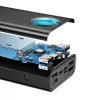 Baseus Amblight power banka 30000mAh, 4xUSB, USB-C, 65W, čierna