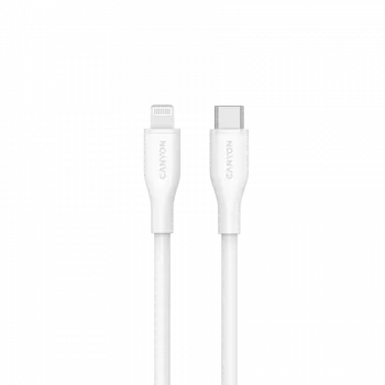 Canyon CLNM60SC10 USB-C na Lightning kábel 1m 60W MFi silikón biely