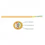 EFB-ELEKTRONIK I-V(ZN)H OS2 Duplex Zipcord patch kábel, 9/125µm, LSZH, žltý, 1,8x3,7mm