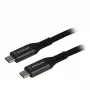 Synergy21 USB4 kábel USB-C na USB-C 2,0m čierny pletený 40Gbps 240W Gen 3x2 E-Marker Chip