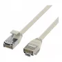 EFB-Elektronik RJ45 patch kábel Cat.6A U/FTP TPE 4mm Ultraflex sivý 0,25m