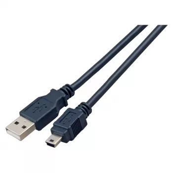 EFB USB 2.0 prepojovací kábel Type-A na Mini B 5-kolíkový Classic čierny 1,5 m