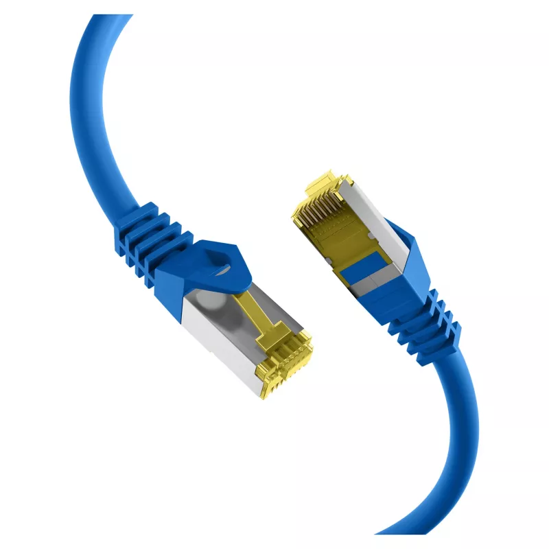 EFB RJ45 patch kábel Cat.6A S/FTP LSZH Cat.7 surový kábel modrý 0,15m