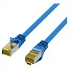 EFB RJ45 patch kábel Cat.6A S/FTP LSZH Cat.7 surový kábel modrý 0,15m
