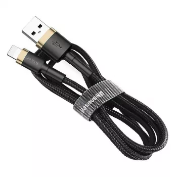 Baseus Cafule Lightning na USB-A kábel 1m čierny/zlatý