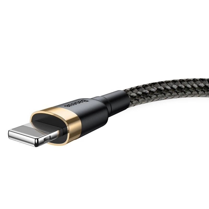 Baseus Cafule Lightning na USB-A kábel 1m čierny/zlatý