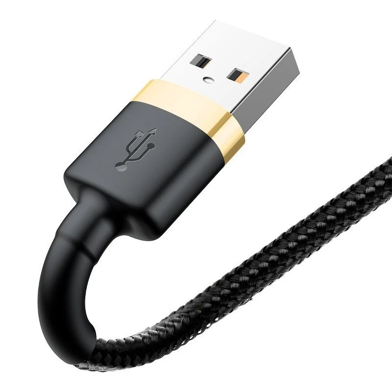 Baseus Cafule Lightning na USB-A kábel 1m čierny/zlatý