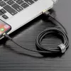 Baseus Cafule Lightning na USB-A kábel 1m čierny/zlatý