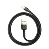 Baseus Cafule Lightning na USB-A kábel 1m čierny/zlatý