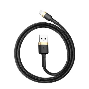 Baseus Cafule Lightning na USB-A kábel 1m čierny/zlatý