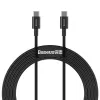 Baseus Superior USB-C na USB-C kábel 1m čierny 100W rýchle nabíjanie a synchronizácia dát
