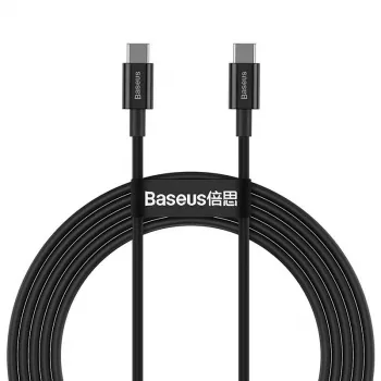 Baseus Superior USB-C na USB-C kábel 1m čierny 100W rýchle nabíjanie a synchronizácia dát