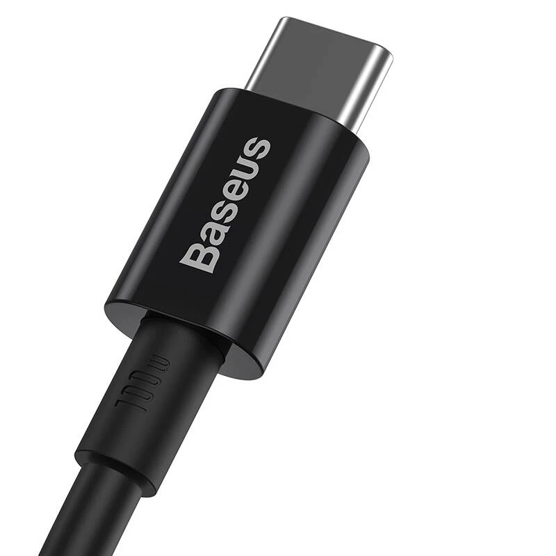 Baseus Superior USB-C na USB-C kábel 1m čierny 100W rýchle nabíjanie a synchronizácia dát