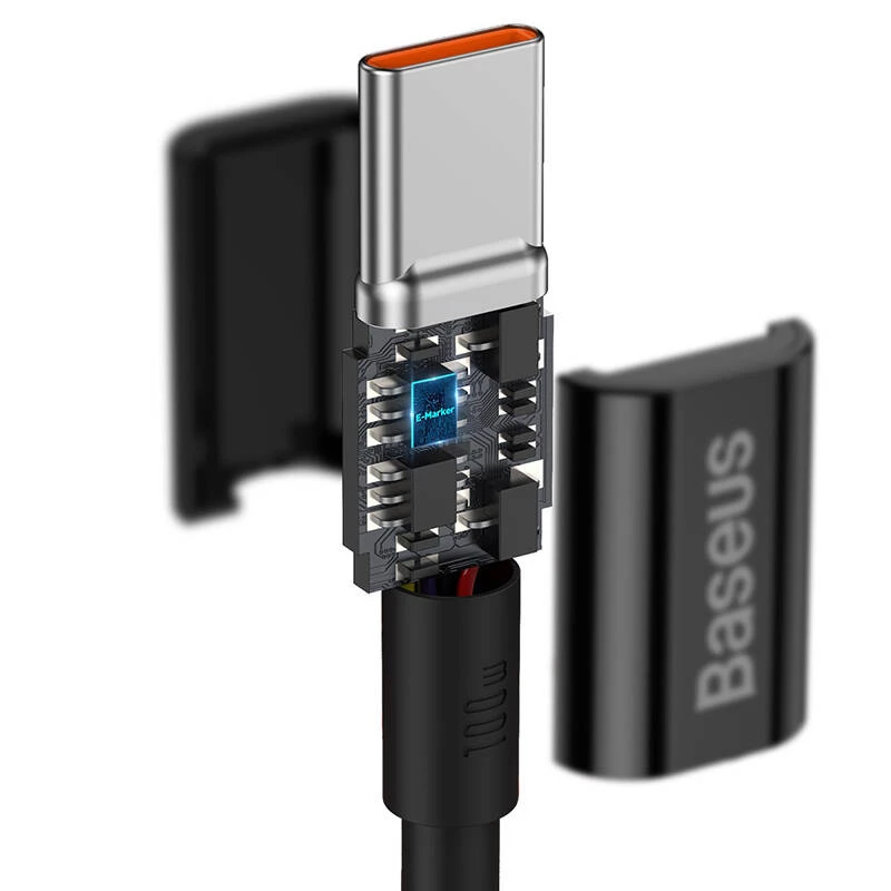Baseus Superior USB-C na USB-C kábel 1m čierny 100W rýchle nabíjanie a synchronizácia dát