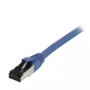 Synergy21 patch kábel RJ45, CAT8.1 2000MHz, 0,5m, modrý, S/FTP, TPE/LSZH (SuperFlex), AWG26