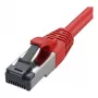 Synergy21 patch kábel RJ45, CAT8.1 2000MHz, 0,15m, červený, S-STP (S/FTP), TPE/LSZH (SuperFlex), AWG26