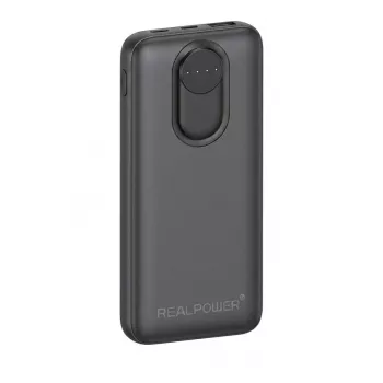 RealPower PB-20000 Pro power banka 20000 mAh 30 W 2x USB-A 1x USB-C čierna