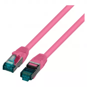 EFB-Elektronik RJ45 patch kábel Cat.6A S/FTP LSZH purpurová 1,5m