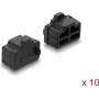 Delock RJ45 prachová krytka 10 kusov silikón čierna (87547)