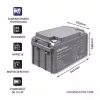 Qoltec 53037 AGM batéria 12V 65Ah max 780A