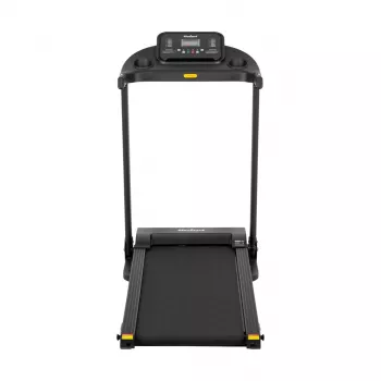 REBEL ACTIVE RBA-1001 skladací elektrický bežiaci pás s LCD displejom, 12 programov, 12 km/h, strieborná/čierna