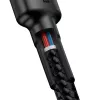 Baseus Cafule USB-C na USB-C kábel PD 2.0 QC 3.0 60W 1m (čierna/sivá)