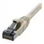 Synergy21 patch kábel RJ45, CAT8.1 2000MHz, 1,0m, sivý, S-STP (S/FTP), TPE/LSZH (SuperFlex), AWG26