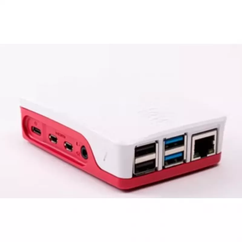 Raspberry Pi 4 kryt červená/biela oficiálny ochranný kryt