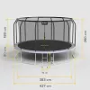 REBEL Active Trampolína PRO 14ft/427 cm so záchrannou sieťou a rebríkom