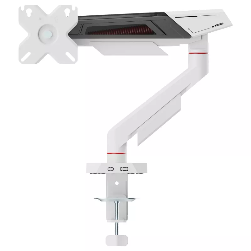 Equip stolový držiak pre 17-40 palcov monitory, 360° otáčanie, 12 kg, čierny/biely