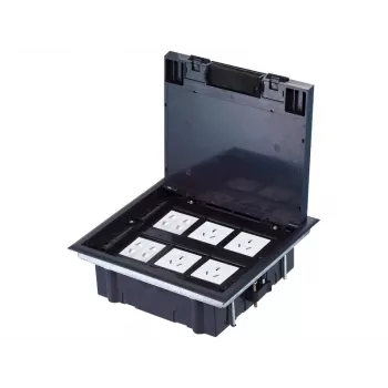 ALANTEC podlahová krabica 6M 6 x (45x45) nastaviteľná hĺbka pre technickú podlahu