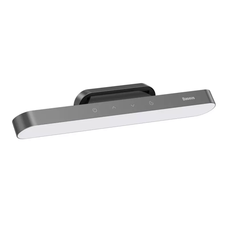 Baseus magnetická plynulá stolná lampa s dotykovým panelom, sivá