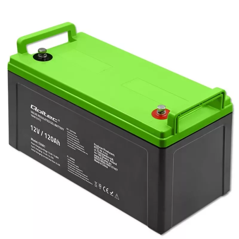 Qoltec 53081 gélová batéria 12V 120Ah GEL 34,8kg