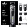 Braun BT7420 zastrihávač brady - All-in-One zastrihávač - čierna/sivá