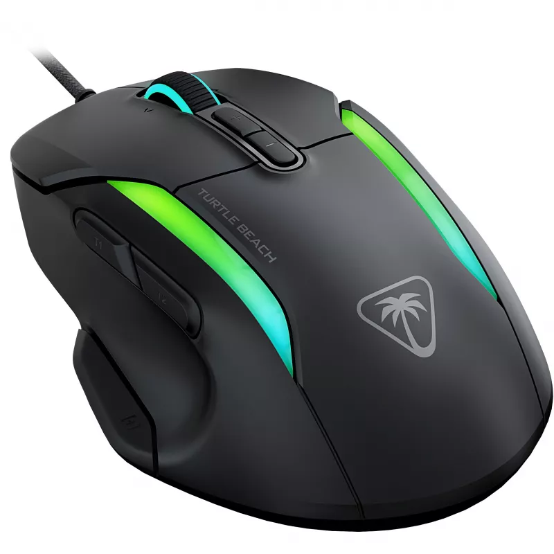 Turtle Beach Kone II ergonomická RGB herná myš, čierna