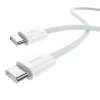 Baseus Superior USB C na USB C dátový kábel 1 m 30 W biely