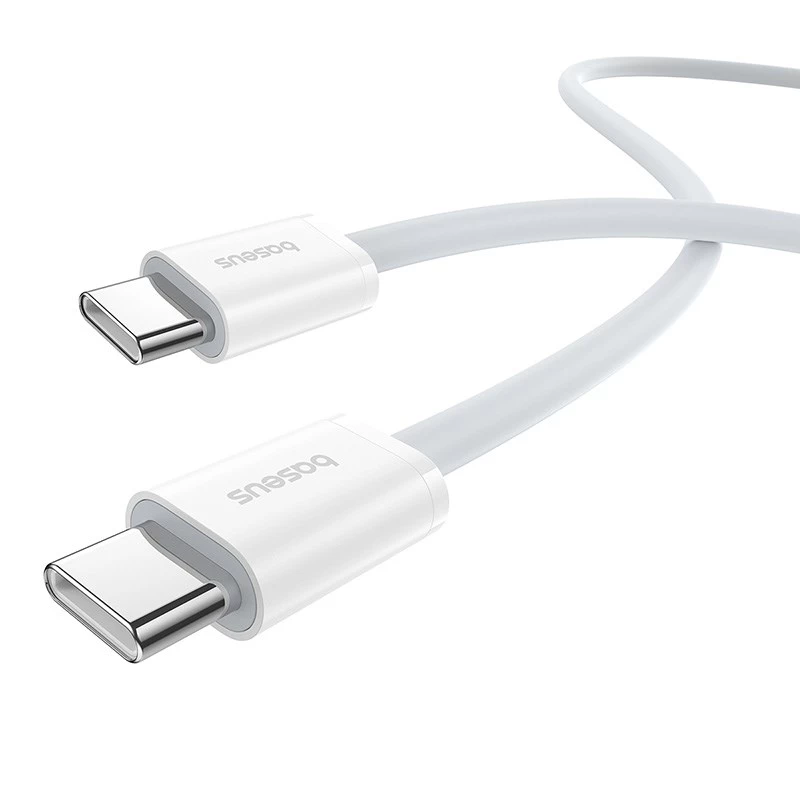 Baseus Superior USB C na USB C dátový kábel 1 m 30 W biely