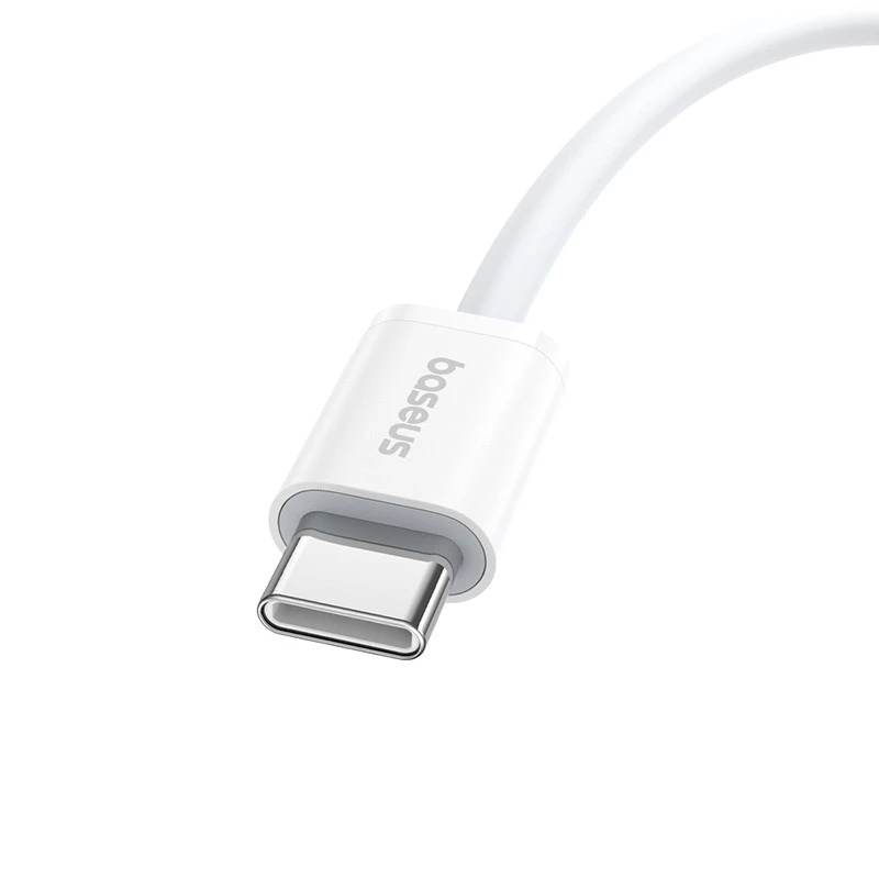 Baseus Superior USB C na USB C dátový kábel 1 m 30 W biely