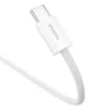 Baseus Superior USB C na USB C dátový kábel 1 m 30 W biely
