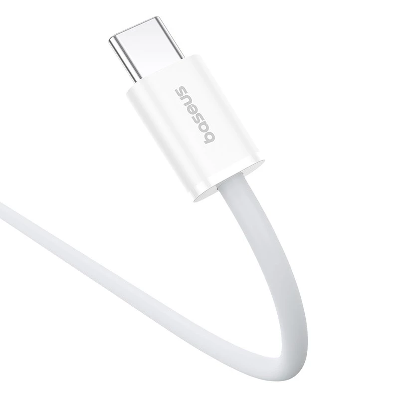 Baseus Superior USB C na USB C dátový kábel 1 m 30 W biely