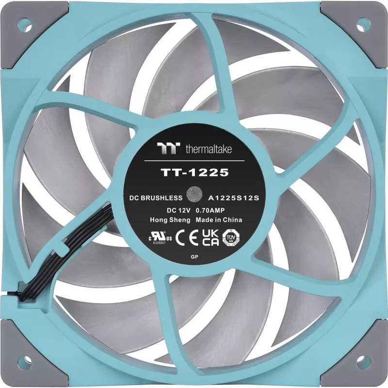 Thermaltake TOUGHFAN 12 Turquoise ventilátor chladiča s vysokým statickým tlakom 120mm jednobalenie