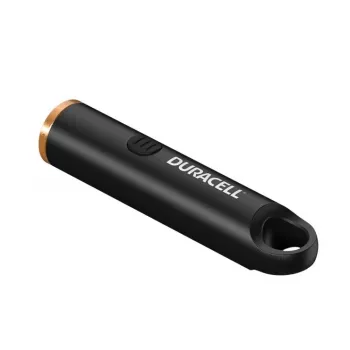 Duracell DK100R kľúčenka so svetlom 100 lúmenov nabíjateľná čierna