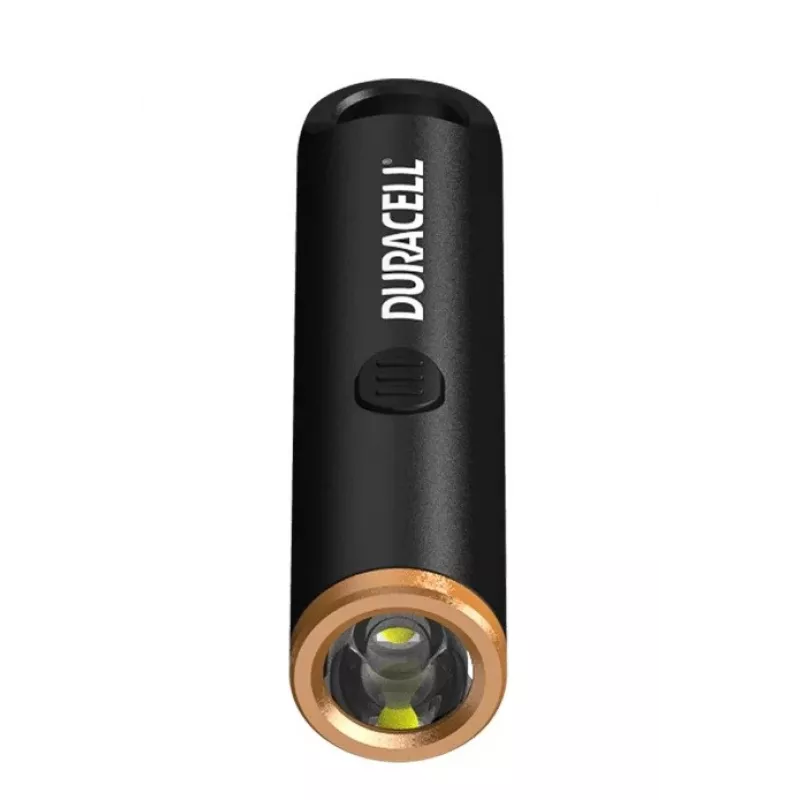 Duracell DK100R kľúčenka so svetlom 100 lúmenov nabíjateľná čierna