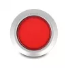 Delock 22 mm vstavané tlačidlo, ploché, červená LED, spájkované spoje, 1 NO, 230 V AC/DC
