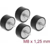 Delock tlmič vibrácií M8 x 1,25 mm D 40 x H 20 mm s 2 x vonkajší závit 4 ks čierna (60817)