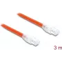 Delock RJ45 sieťový kábel Cat.8.1 S/FTP 3 m do 40 Gbps oranžový (81182)