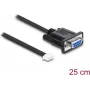 Delock Serial Connection kábel RS-232 D-Sub 9 Female to JST XH 4-Pin Header Socket 25 cm